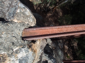 So confident were the owners of the Newnes shale works in it's longevity that when the built the Wolgan Valley railway to service it they used double headed rail track known as bullhead. More expensive up front but as it worn down you simply flipped it over